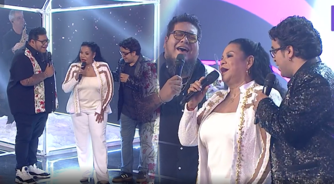 Eva Ayllón se puso sentimental al entonar canción navideña junto a sus hijos