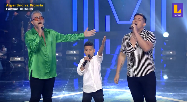 Lucián, Hebert y Diego se lucieron en el escenario de “La voz generaciones” al entonar “Ángel”