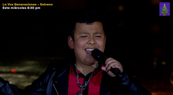 Thiago Castañeda derrochó talento en la semifinal de “La voz kids” al cantar “Adiós amor”