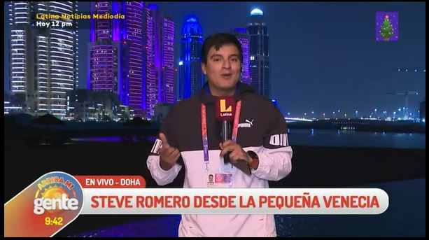 Katara Towers en Lusail deja sorprendido a Steve Romero en plena cobertura