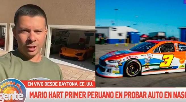 Mario Hart: primer peruano en probar un auto en Nascar