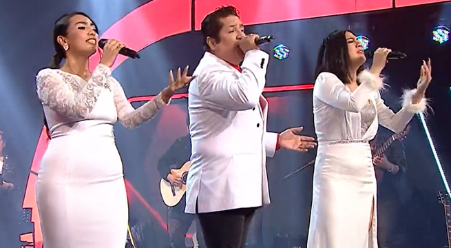 Alfredo, Jhonasi y Fiorella se lucieron al cantar “Mi Perú”