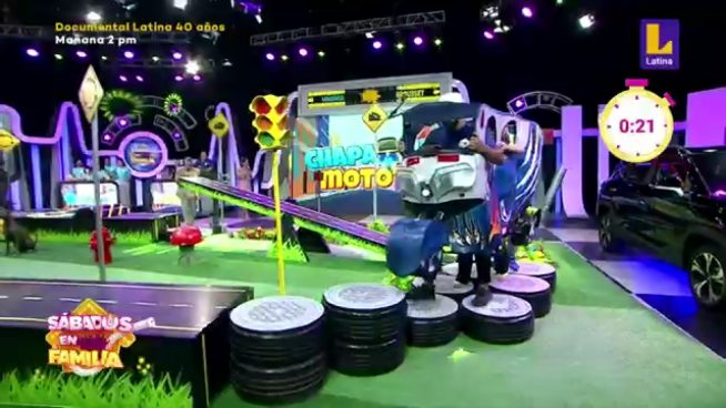 Sábados en Familia: Los Miranda y los Brousset jugaron a 'Chapa tu Mototaxi'