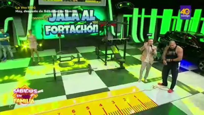 Sábados en Familia: Los Miranda y los Brousset jugaron a 'Jala al Fortachón'