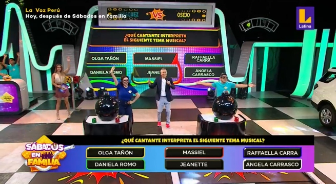 Sábados en familia: Génesis Tapia y Néstor Villanueva se enfrentaron en ‘Desactívame’