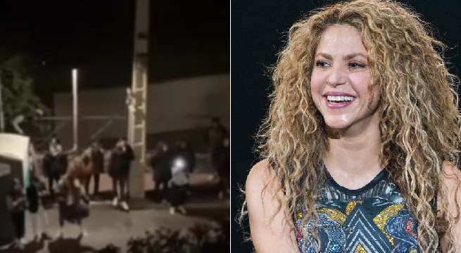 Fans de Shakira la sorprenden cantando su nuevo tema como si fuera una serenata y así reaccionó la colombiana