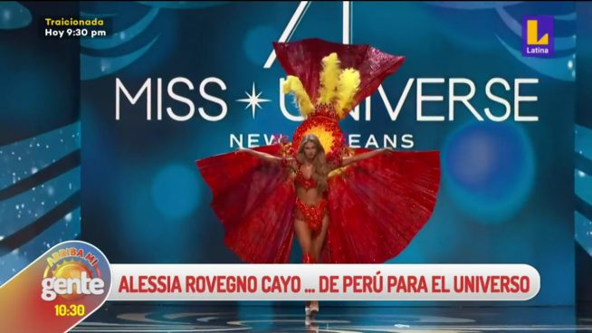 Arriba mi Gente: La presentación de Alessia Rovegno en el Miss Universo