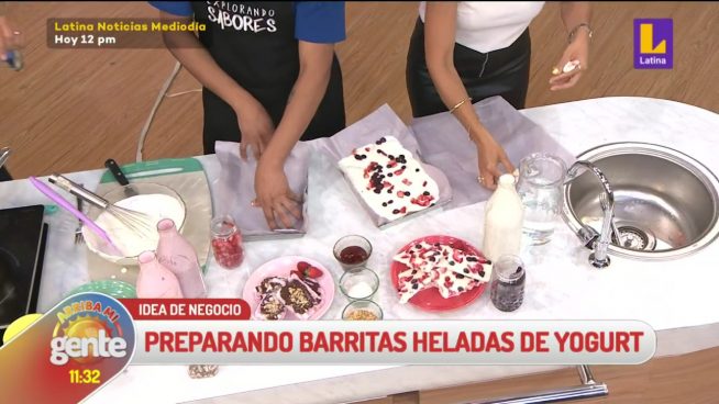 Arriba mi Gente: ¿Cómo preparar barritas heladas de yogurt?