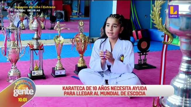 Arriba mi Gente: Karateca de 10 años necesita ayuda para llegar al mundial de Escocia