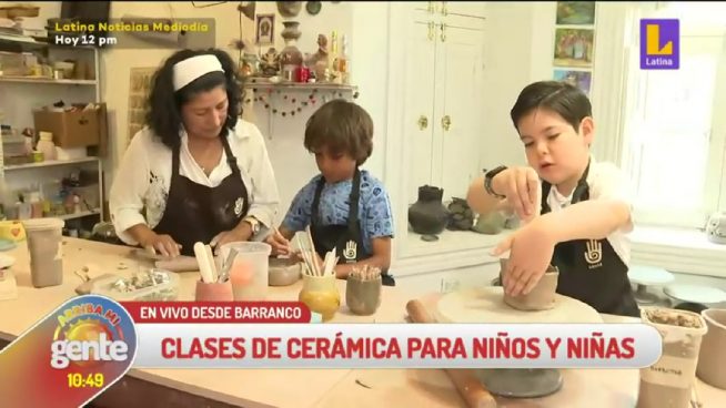 Arriba mi Gente: Clases de cerámica para niños y niñas