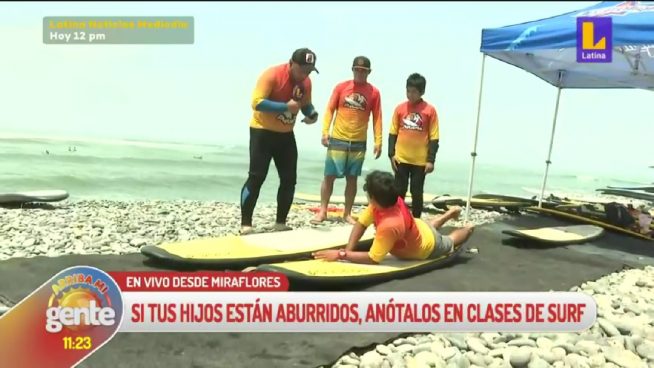 Arriba mi Gente: Surf como opción para vacaciones útiles