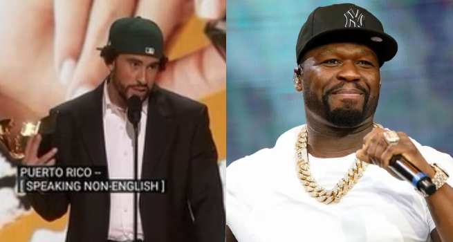 50 Cent arremete contra los Grammy por no subtitular a Bad Bunny: “Es el más grande de todos y no pueden pagar por los subtítulos”