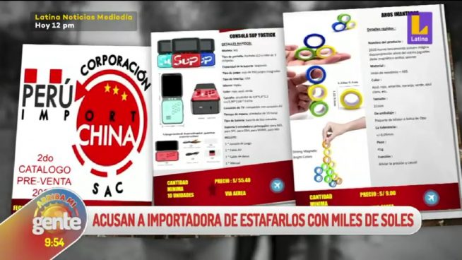 Arriba mi Gente: Acusan a importadora de estafarlos con miles de soles