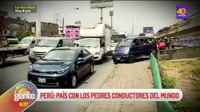 Arriba mi Gente: Perú es el segundo país con los peores conductores del mundo