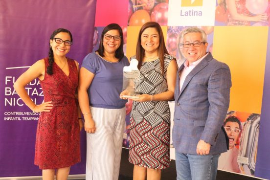 Latina Televisión recibe reconocimiento por parte de la Fundación Baltazar y Nicolás por su responsabilidad social con la Primera Infancia