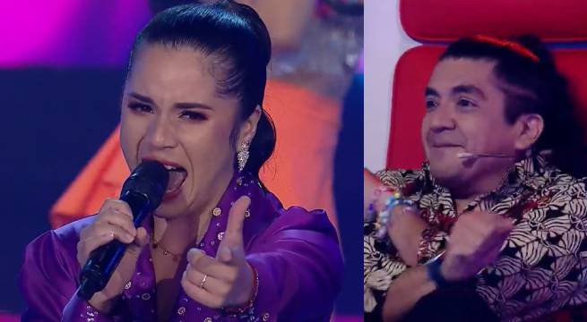 María Paola cautivó a todos al cantar “La gata bajo la lluvia”