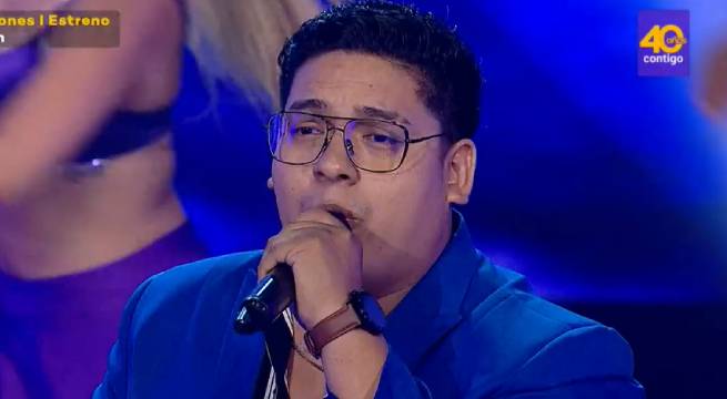 Arnold Alcántara cantó “Adiós amor” en la más reciente velada de La Voz Perú