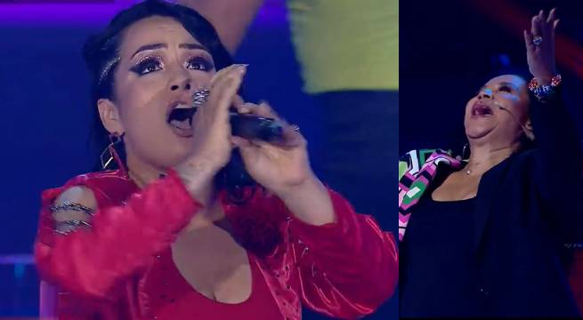 Celima Victoria retumbó el escenario al cantar “Santa Bárbara”