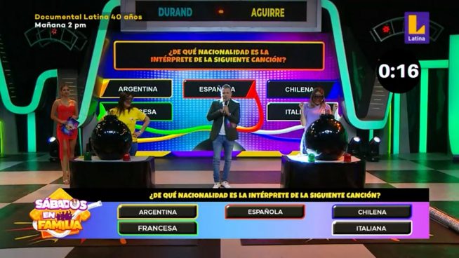 Sábados en Familia: Los Aguirre y los Durand pusieron a prueba sus conocimientos en 'Desactívame'