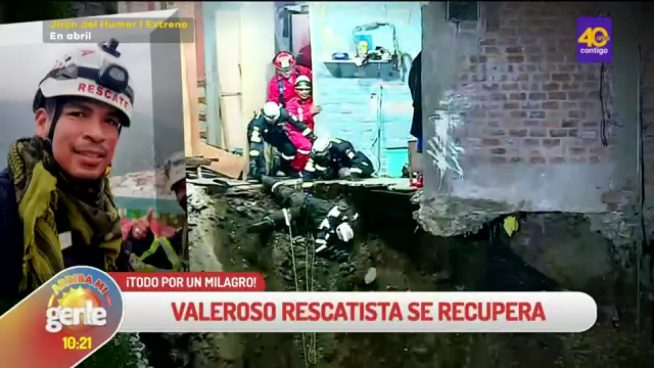 Arriba mi Gente: Rescatista que fue dañado por una congeladora se recupera
