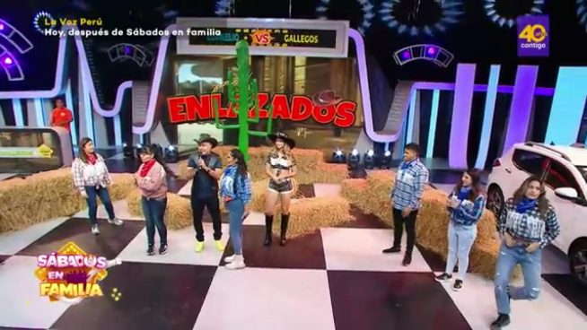 Sábados en Familia: Los Cornelio y los Gallegos jugaron a 'Enlazados'