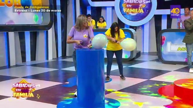 Sábados en Familia: Los Aguirre y los Durand jugaron 'De Globo en Globo'