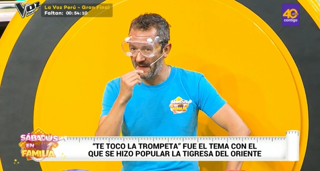 Sábados en Familia: Nico Ponce y Gonzalo Medina se midieron en ‘Cañones del saber’