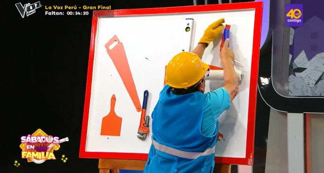 Sábados en Familia: Los Gonzales y los Villegas jugaron ‘Hágalo usted mismo’