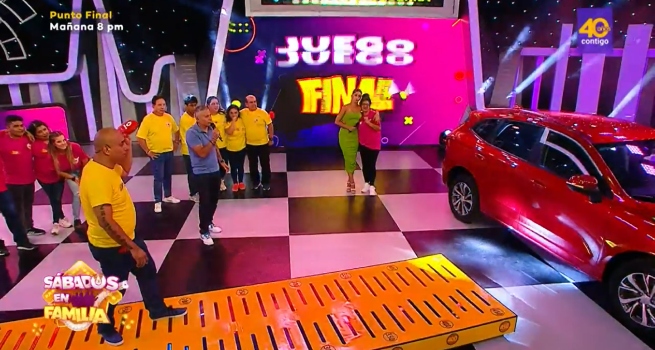 Sábados en Familia: Los Becerra y los Quiñones compitieron por el auto cero kilómetros
