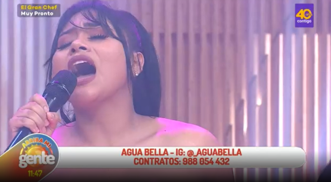 Agua Bella visitó el set de Arriba Mi Gente