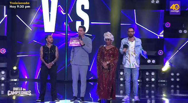 Imitadores de Celia Cruz y Rauw Alejandro batallaron en Duelo de Campeones