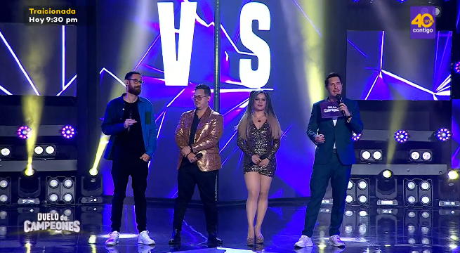 Bárbara Candiotti y Coti Loyola fueron los primeros en enfrentarse en la noche de Duelo de Campeones
