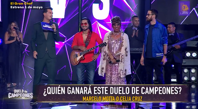 Marcello Motta VS Celia Cruz batallaron en Duelo de Campeones