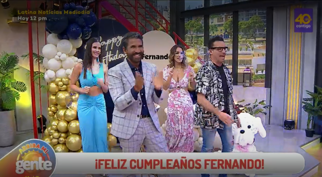 Así se vivió el cumpleaños de Fernando Díaz en Arriba Mi Gente