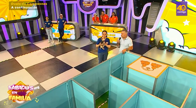 Sábados en Familia: ‘Pipo y ‘Blacky’ jugaron ‘Laberinto de mascotas’