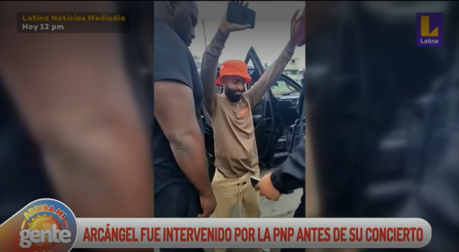 ¿Qué pasó con Arcángel y por qué fue intervenido por la Policía Nacional al llegar a Lima?