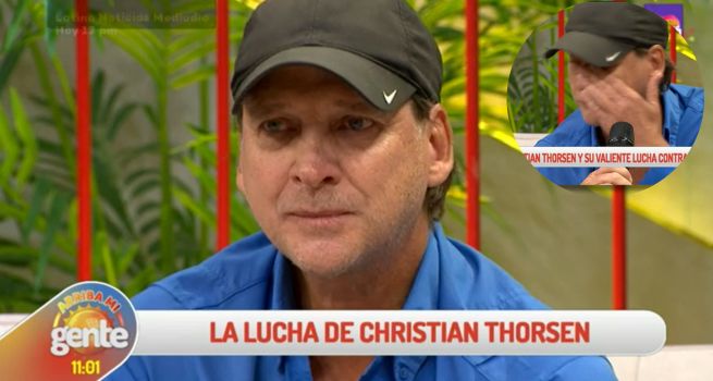 Christian Thorsen se quebró al hablar sobre su enfermedad en 'Arriba Mi Gente'
