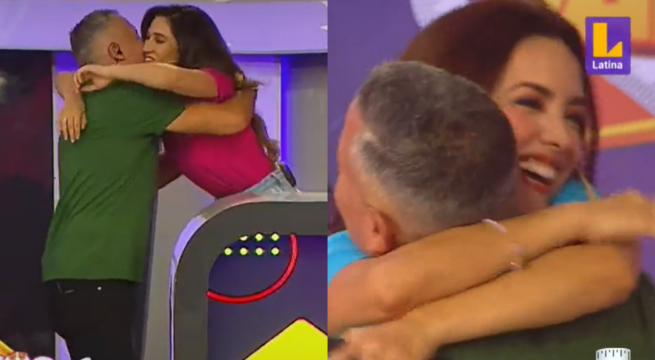 Rosángela Espinoza y Mathías Brivio se reencontraron en ‘Sábados en Familia’