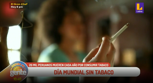 Día Mundial sin Tabaco: en el Perú más de 20 mil personas fallecen al año por su consumo