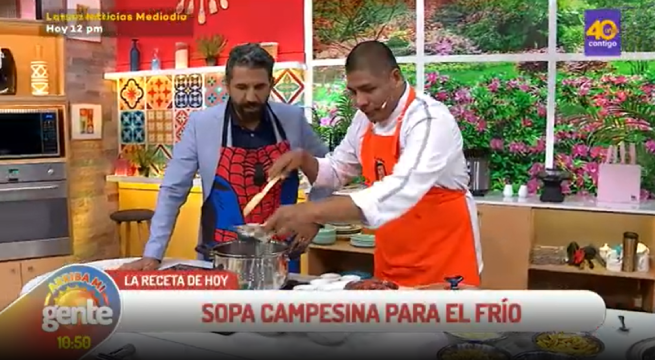 En Arriba Mi Gente preparamos una “Sopa Campesina”