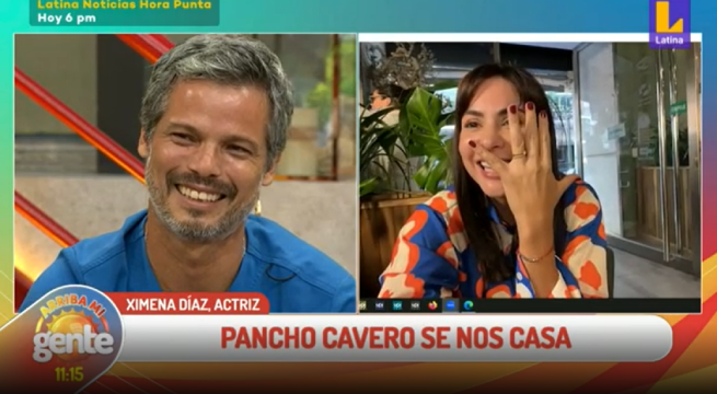 Pancho Cavero anunció que se casará con la actriz Ximena Díaz