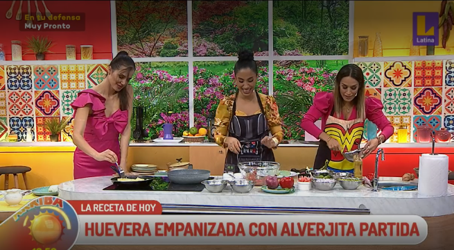 Arriba Mi Gente: Nelly Rossinelli nos sorprendió con unas “Hueveras empanizadas con arvejitas partidas”