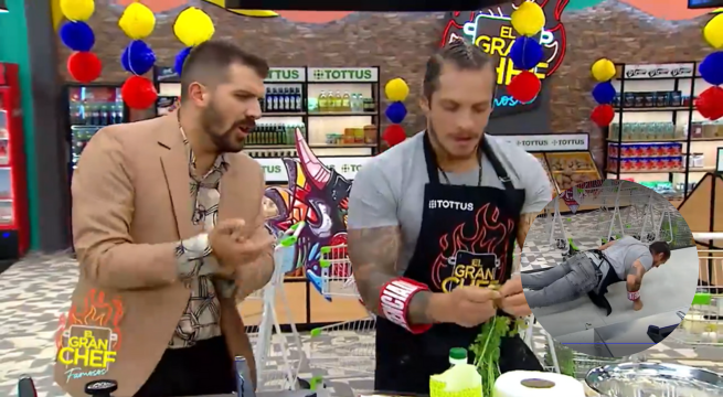 Soberbio: Nikko Ponce se ejercitó mientras cocinaba en 