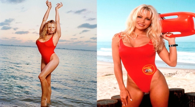 Pamela Anderson sorprendió a todos al subir una foto con la ropa de baño roja de 'Baywatch'