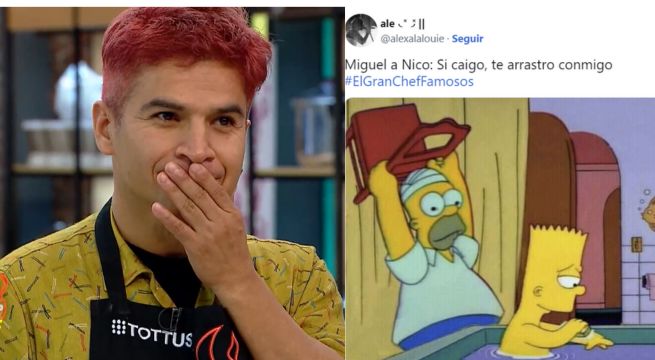 Miguel Vergara y Nico Ponce fueron sentenciados en El Gran Chef Famosos y así reaccionó Twitter: “Si yo caigo, caes conmigo”