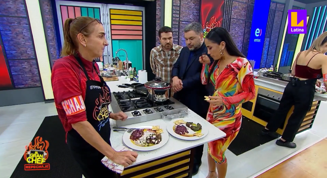 Sufrieron con pulpo de Natalia Málaga: jurados de El Gran Chef Famosos desencantados con plato de la ex voleibolista
