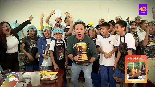 El Gran Chef Famosos versión colegios: Ricardo Rondón fue jurado de reto entre escolares de San Martín de Porres