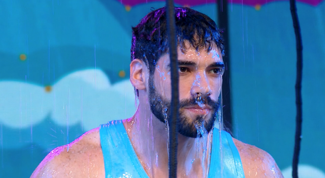 ¿Wolverine o Guty Carrera?: modelo recibió baldazo de agua por fallar pregunta en Sábados en Familia