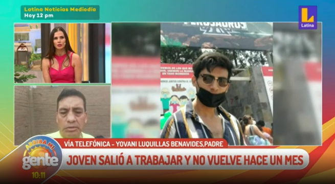 Padre busca desesperado a su hijo desde hace un mes: “no era de contarme sus problemas”