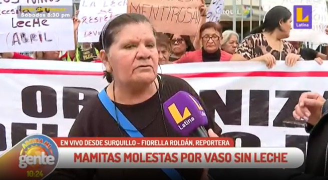 Madres exigen insumos para programa Vaso de Leche ante retraso de la Municipalidad de Surquillo